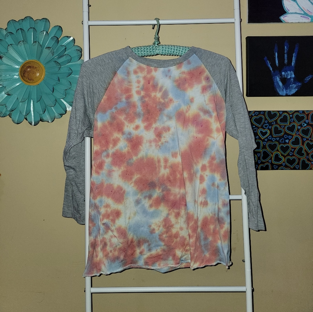 Tie dye baseball Tee
